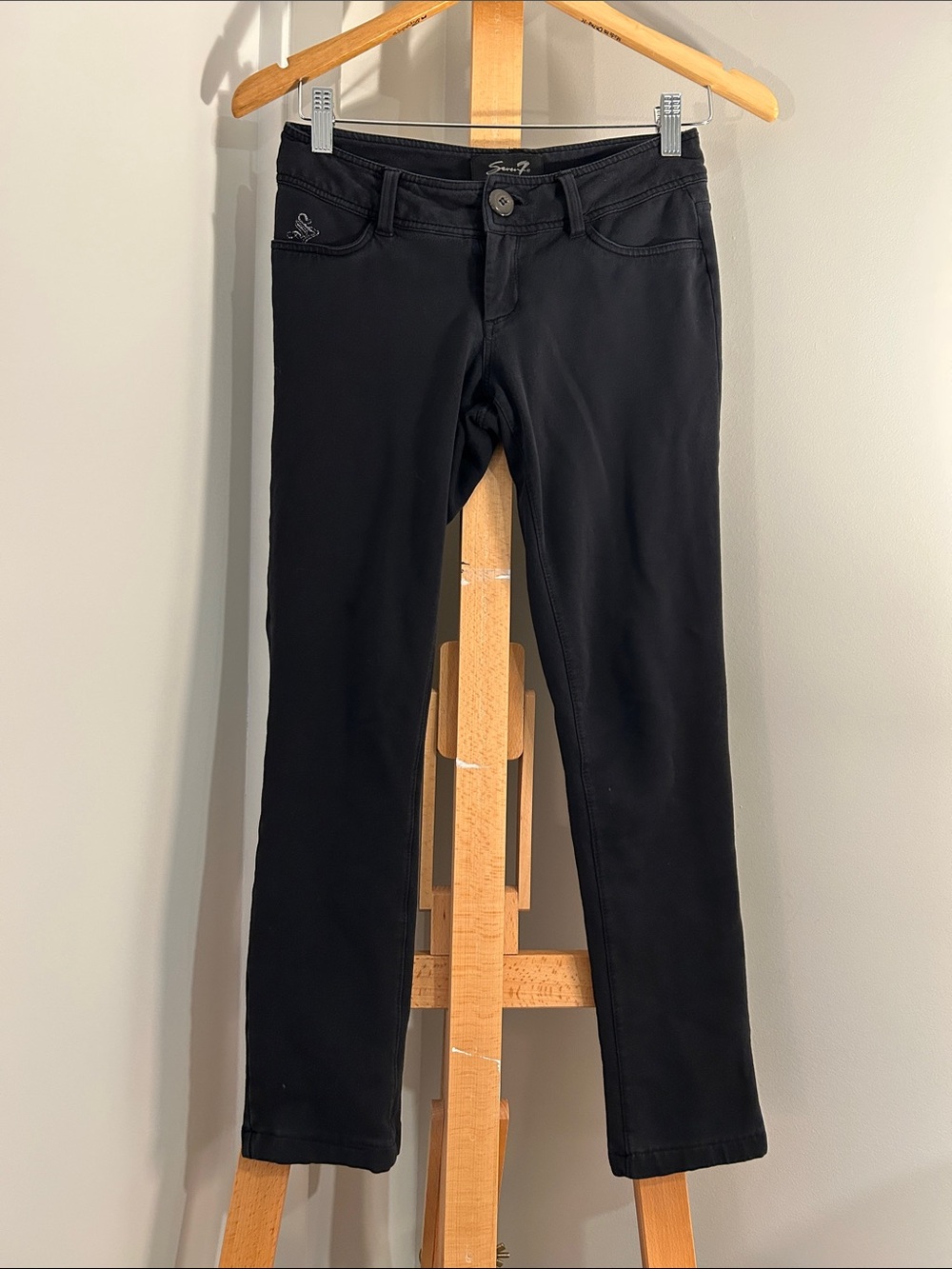 Y2K Seven7 Black Women's Jeggings LOW RISE Slim Fit